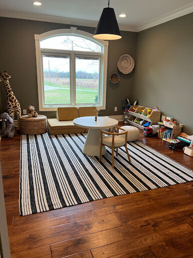 Toddler proofed playroom. 