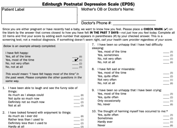 Edinburgh Postpartum Survey