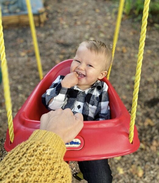 Baby in the swing